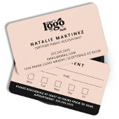 Professioneel Modern Logo Uw volgende afspraak Visitekaartje