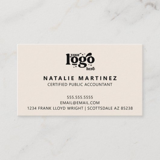 Professioneel Modern Logo Uw volgende afspraak Visitekaartje (Voorkant)