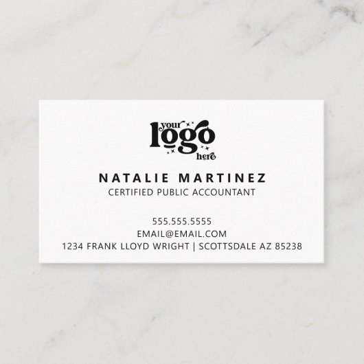 Professioneel Modern Logo Uw volgende afspraak Visitekaartje (Voorkant)