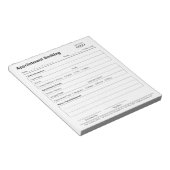 Professioneel Modern Logo voor Afspraakherinnering Notitieblok (Schuin)