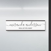Professioneel modern Manuscript zwart-wit Deurbordje