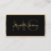 Professioneel Modern Marketing Faux Gold Lijst Visitekaartje (Voorkant)