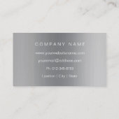 Professioneel modern metaal Visitekaartje (Achterkant)