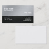 Professioneel, modern, metaalsreparatieserver visitekaartje (Voorkant / Achterkant)