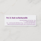 professioneel modern mini visitekaartje (Voorkant)