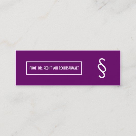 professioneel modern mini visitekaartje (Achterkant)