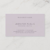 Professioneel, modern, minimaal design elegant visitekaartje (Achterkant)