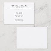 Professioneel modern, minimaal grafisch ontwerp visitekaartje (Voorkant / Achterkant)