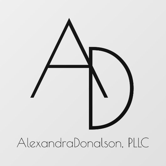 Professioneel, modern, minimaal monogram venster raamsticker (Vel)