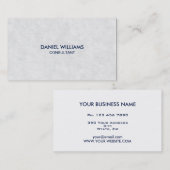 Professioneel, modern, minimaal perkament visitekaartje (Voorkant / Achterkant)