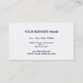 Professioneel, modern, minimaal perkament visitekaartje (Achterkant)