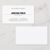 Professioneel, modern, minimaal visitekaartje (Voorkant / Achterkant)