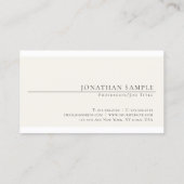 Professioneel, modern, minimaal vormend grafisch m visitekaartje (Achterkant)