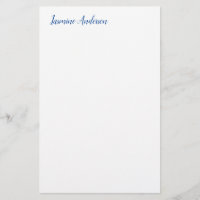 Professioneel Modern Minimalistisch Blauw Wit