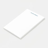 Professioneel modern minimalistisch blauw wit linn post-it® notes (Schuin)