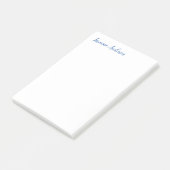 Professioneel Modern Minimalistisch Blauw Wit Post-it® Notes (Schuin)