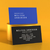 Professioneel Modern Minimalistisch Cerulean Blauw Visitekaartje