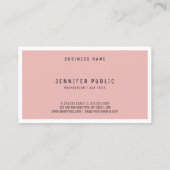 Professioneel, modern, minimalistisch design elega visitekaartje (Achterkant)