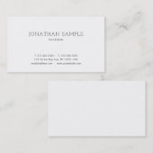 Professioneel Modern Minimalistisch Design Elegant Visitekaartje (Voorkant / Achterkant)