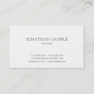 Professioneel Modern Minimalistisch Design Elegant Visitekaartje