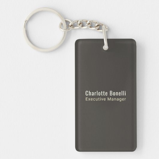 Professioneel Modern Minimalistisch Eenvoudig Afge Sleutelhanger (Voorkant)