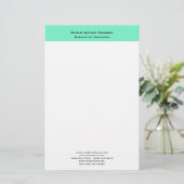 Professioneel Modern Minimalistisch Eenvoudig Briefpapier (Staand voorkant)