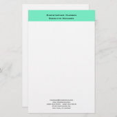 Professioneel Modern Minimalistisch Eenvoudig Briefpapier (Voorkant / Achterkant)