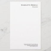 Professioneel Modern Minimalistisch Eenvoudig Briefpapier (Voorkant)