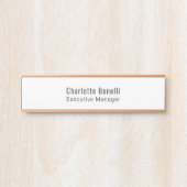 Professioneel Modern Minimalistisch Eenvoudig  Deurbordje (Voorkant)