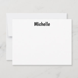 Professioneel Modern Minimalistisch Eenvoudig Eige Notitiekaartje