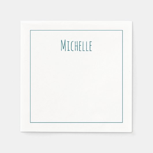 Professioneel Modern Minimalistisch Eenvoudig Eige Servet (Voorkant)