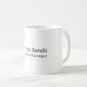 Professioneel Modern Minimalistisch Eenvoudig  Koffiemok (Voorkant rechts)