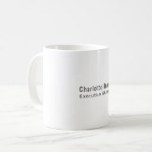 Professioneel Modern Minimalistisch Eenvoudig Koffiemok (Voorkant links)