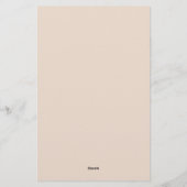 Professioneel Modern Minimalistisch Eenvoudig Linn Briefpapier (Achterkant)