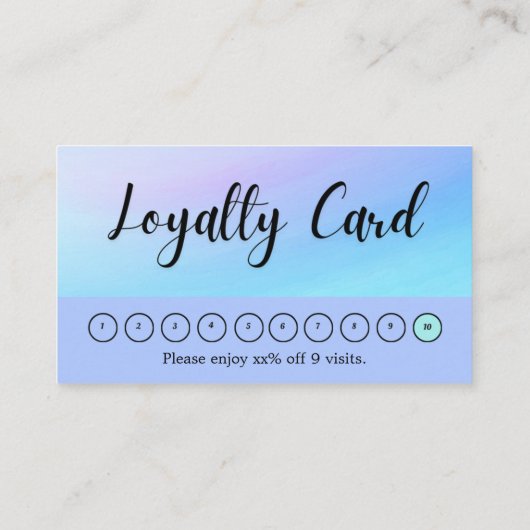 Professioneel Modern Minimalistisch Eenvoudig Loya Visitekaartje (Achterkant)