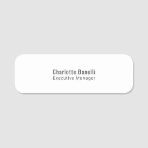 Professioneel Modern Minimalistisch Eenvoudig  Naamplaatje