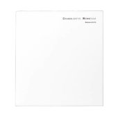 Professioneel Modern Minimalistisch Eenvoudig Notitieblok (Voorkant)