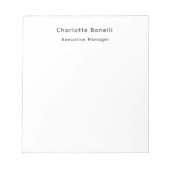 Professioneel Modern Minimalistisch Eenvoudig Notitieblok (Voorkant)