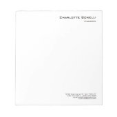 Professioneel Modern Minimalistisch Eenvoudig Notitieblok (Voorkant)
