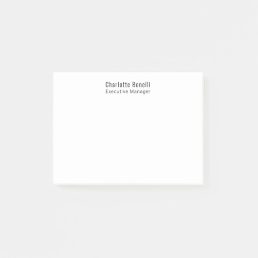 Professioneel Modern Minimalistisch Eenvoudig Post-it® Notes (Voorkant)