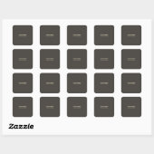 Professioneel Modern Minimalistisch Eenvoudig  Vierkante Sticker (Vel)