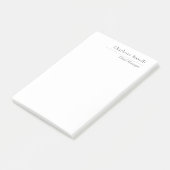 Professioneel Modern Minimalistisch Eenvoudig Zwar Post-it® Notes (Schuin)