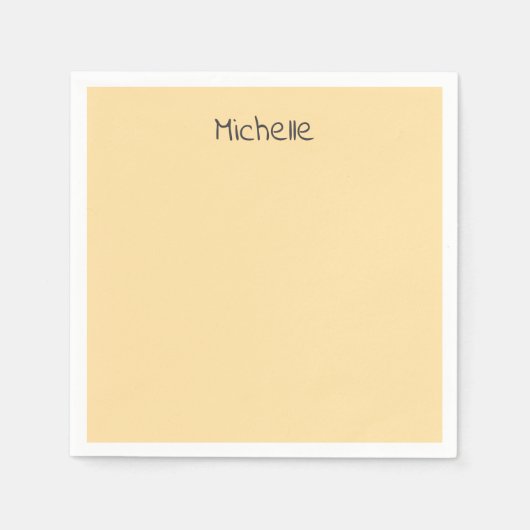 Professioneel Modern Minimalistisch Eigen Naam Servet (Voorkant)