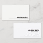 Professioneel Modern Minimalistisch Elegant Fijn Visitekaartje (Voorkant / Achterkant)