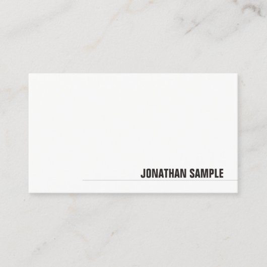 Professioneel Modern Minimalistisch Elegant Fijn Visitekaartje (Voorkant)