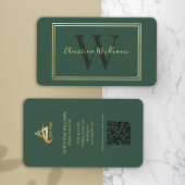 Professioneel modern minimalistisch elegant monogr visitekaartje