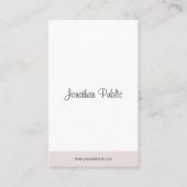 Professioneel Modern Minimalistisch Elegant Script Visitekaartje (Voorkant)
