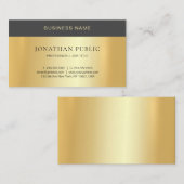 Professioneel Modern Minimalistisch Goud Ontwerp E Visitekaartje (Voorkant / Achterkant)