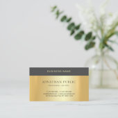Professioneel Modern Minimalistisch Goud Ontwerp E Visitekaartje (Staand voorkant)