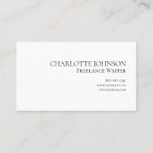 Professioneel modern, minimalistisch grafisch scri visitekaartje (Achterkant)